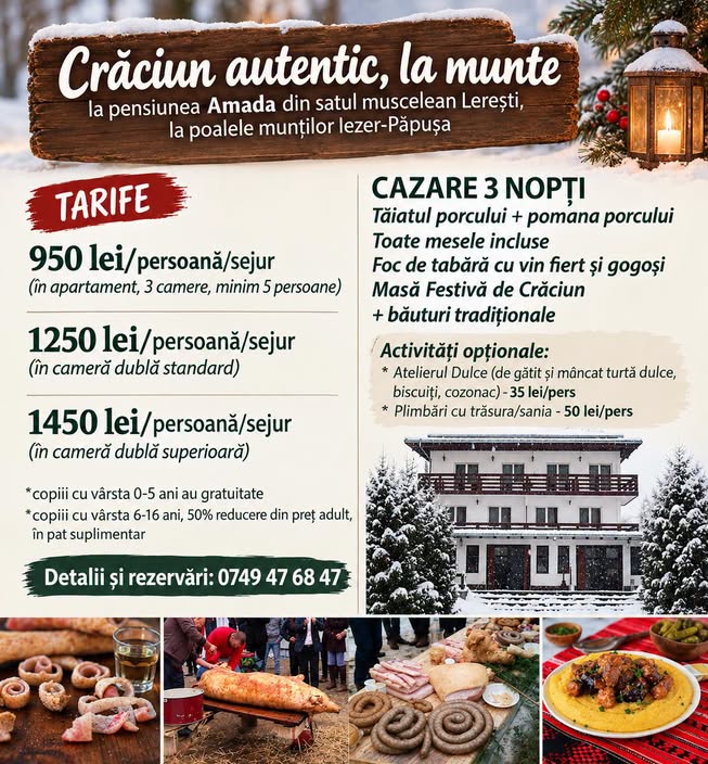 oferta cazare craciun 2026